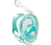 Máscara de buceo para adultos y niños, cara completa, transpirable, snorkel, equipo de natación para miopía, gafas respiradoras secas completas subacuáticas