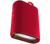 Energy sistem altavoz bluetooth - hecho con plastico reciclado - ipx6 - 12h de autonomia - radio fm - luces led - manos libres - micro sd - tws - color rojo