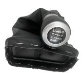 Hanzete - Pomo para palanca de cambios de coche de 6 velocidades, cubierta antipolvo de repuesto para Seat Alhambra 2000-2010
