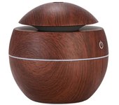 Air Humidifier Ultrasonic USB Aroma Diffuser Wood Grain LED Night Light Electric Essential Oil Diffuser Aromatherapy Home 130ML