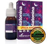 Soria Natural Melatonina Pura Gotas 1.8 Mg - Para Dormir Profundamente Sueño - 100% Pura - Niños y Adultos - Melatonia