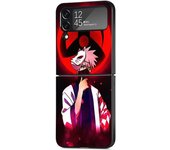 Black PC Hard Case For Samsung Galaxy Z Flip 4 3 5G Funda ZFlip4 Luxury Shockproof Back Phone Coque Narutos Anime Logo