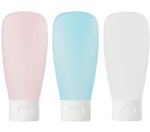 3Pcs/Set Refillable Bottle 30/60/100ml Travel Refillable Bottle Kit Portable Essence Shampoo Liquid Cosmetics Squeeze Bottles