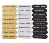 Hand Made Oval Shaped Sewing Craft Artificial Leather Labels For DIY Apparel Bags Supplies Accessories