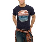 Camiseta Superdry Gasoline marino manga corta para hombre