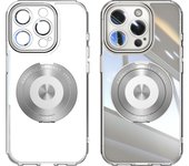 Magnetic Suction Rotating 360 ° stand phone case For iPhone 15 14 13 12 Pro Max With Lens Film Phone Case