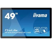 Iiyama ProLite TF4939UHSC-B1AG Pantalla táctil de señalización 124,5 cm (49 pulgadas) 4K-UHD, panel IPS, 500 cd/m², 24/7, LAN