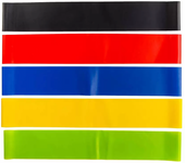 Mediawavestore - Set 5 Pz de Bandas Elásticas Colores para Fitness