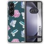 Funda Silicona Antigolpes para Samsung Galaxy Z Fold 5 5G diseño Flores 10 Dibujos