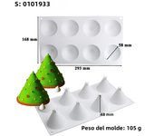 Christmas Tree Snowflake Christmas Decoration Tools Christmas Hat Silicone Cake Molds Kitchen Bakeware Mousse Chocolate Moluds