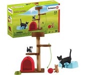 Schleich 42501 Farm World Play Set - diversión para gatitos, juguetes a partir de 3 años