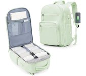 Mochila de Viaje Impermeable con Carga USB 14 Pulgadas Laptop Aprobada para Vuelo