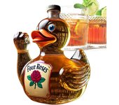 Botella de whisky con forma de pato, decantador y tapón de pato broma, decantador de whisky con forma de pato, recipiente para licor con una linda estatua de animal, decantadores de pato broma para decorar bares en casa (A)