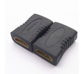 Adaptador de acoplador HDMI, paquete de 2 extensores de acoplador HDMI chapados en oro hembra a hembra 4K HDMI