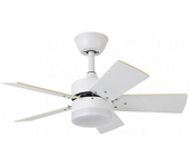 Ventilador de Techo FABRILAMP MARTA DC Blanco con 5 Aspas Reversibles y Control Remoto