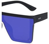 Gafas de Sol cuadradas de gran tamaño para Mujeres y hambres, Moderna, with superior part plana y Montura Grande