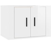 Mueble para TV de pared Blanco brillante 57x34,5x40 cm