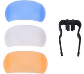 Diffuser Cover for DSLR Camera Diffuser Cover 3 Color 3 in 1  up Flash Diffuser Cover For DSLR SLR Cameras Diffuser Cover