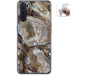 Tumundosmartphone Funda Gel Tpu para Oppo A91 diseño Mármol 14 Dibujos