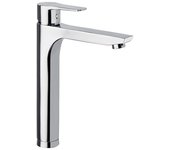 Ramon Soler Grifo de Lavabo Monomando Alto Cromado con Sistema S2 de Ahorro de Agua Serie Titanium