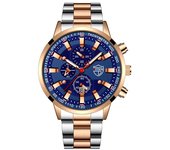 Fashion Mens Sports Watches Men Business Stainless Steel Quartz Watch Luxury Man Casual Calendar Luminous Clock Reloj Hombre