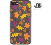 Tumundosmartphone Funda Gel Transparente para Iphone SE 2020 diseño Otoño Dibujos