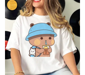Bubu And Dudu t shirt women comic t-shirts girl y2k funny Japanese clothing