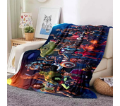 Marvel The Avengers Blanket for Sofa Soft Flannel Throw Fluffy Bed Blanket New Born Winter Children Blanket Baby Gift Miniso