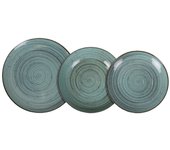 Set de Vajilla La Mediterránea Miño Turquesa 12 Piezas