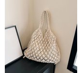 Summer Woven Bag for Women Handbags Handmade Knitted Beach Boho Shoulder Bag Large Tote Bag Hollow Out Shopping Bag