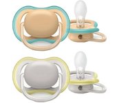 Philips Avent 2 chupetes ultra air 0-6 meses Neutro Scf085/15