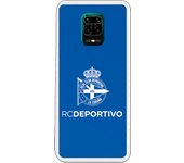 Carcasa para Xiaomi Redmi Note 9S - Note 9 Pro - RC Deportivo Escudo blanco fondo azul