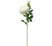 Poenia Arte Floral - Varas de Rosa Artificial 65cm - Pack de 3 - Decoración Floral
