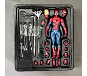 Mafex 075 Avengers Spiderman Action Figure Symbiotic Body Comic Version MAF 143 The Amazing Spider Man Pvc Model Toys Gifts
