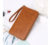 Fashion Multi-Function Travel RFID Passport Holder Cover Case Women Men PU Leather Doccuments Packet Ticket Protective Bags