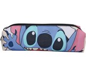 MINISO Stitch Pen Bag Stationery Box Disney Cartoon Large Capacity Pencil Case Cute Anime Pencil Bag  Student Storage Bag