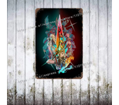 Xenoblade Chronicles 2 Hikari Poster Vintage Tin Sign Metal Sign Decorative Plaque for Pub Bar Man Cave Club Wall Decoration