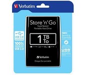 Verbatim 53023 - Disco Duro Externo de 1000 GB, Negro