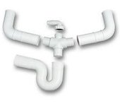 PLASTISAN Sifon Goma Doble 35mm c/Toma Electrod. Plastisan P41700