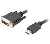 Lanberg CA-HDDV-10CC-0030-BK adaptador de cable de vídeo 3 m HDMI tipo A (Estándar) DVI-D Negro