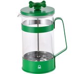 Cafetera con émbolo 6 tazas 600ml acero inoxidable borosilicato negro mate b&w CASA BENETTON