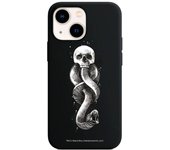 Funda original compatible con iPhone 13 Mini Negro con un diseño de Harry Potter Dark Mark