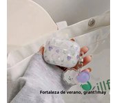 For AirPods Pro /Airpod 3/AirPods 2 Case Cute Korean Flower Tulip Pendant Headphone Case Airpods 3 Silicone Earphone Cover