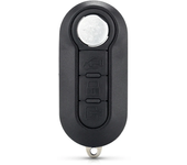 KEYYOU For Fiat 500 Panda Punto Bravo 3 Buttons Normal Flip Remote Car Key Shell Blank Case Housing Fob Keyless SIP22 Blade