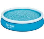 Piscina Redonda Inflable Hinchable Fast Set Jardín Terraza Dimensiones 305 x 76 cm, 366 x 76 cm