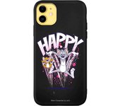 Funda original compatible con iPhone 11 Negro con un diseño de T&j Happy