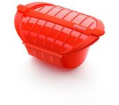 Estuche de vapor hondo 1-2 personas Rojo 212x155x85 mm  Lékué