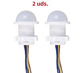 2PCS Infrared Body Sensor Switch PIR Sensor Detector Switch 110V 220V Automatic Induction Switch For Ceiling Lamp LED Lighting