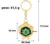Game Genshin Impact Keychain Luminous 7 Element Pendant Weapons Eye Of Original Keyring Phone Charms Souvenir Fashion Jewelry
