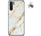 Tumundosmartphone Funda Gel Tpu para Oppo A91 diseño Mármol 13 Dibujos